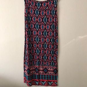 Patterned maxi skirt